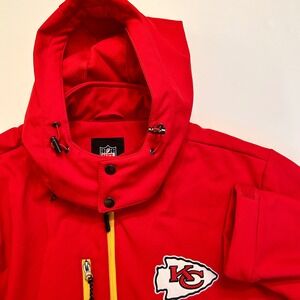 Kansas City Chiefs NFL Red Full Zip Hooded Softshell Jacket Men's XXL GIII